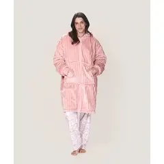 LADY GENNY - Bata Polar Con Cierre - Abrigo Envolvente Para El Frío