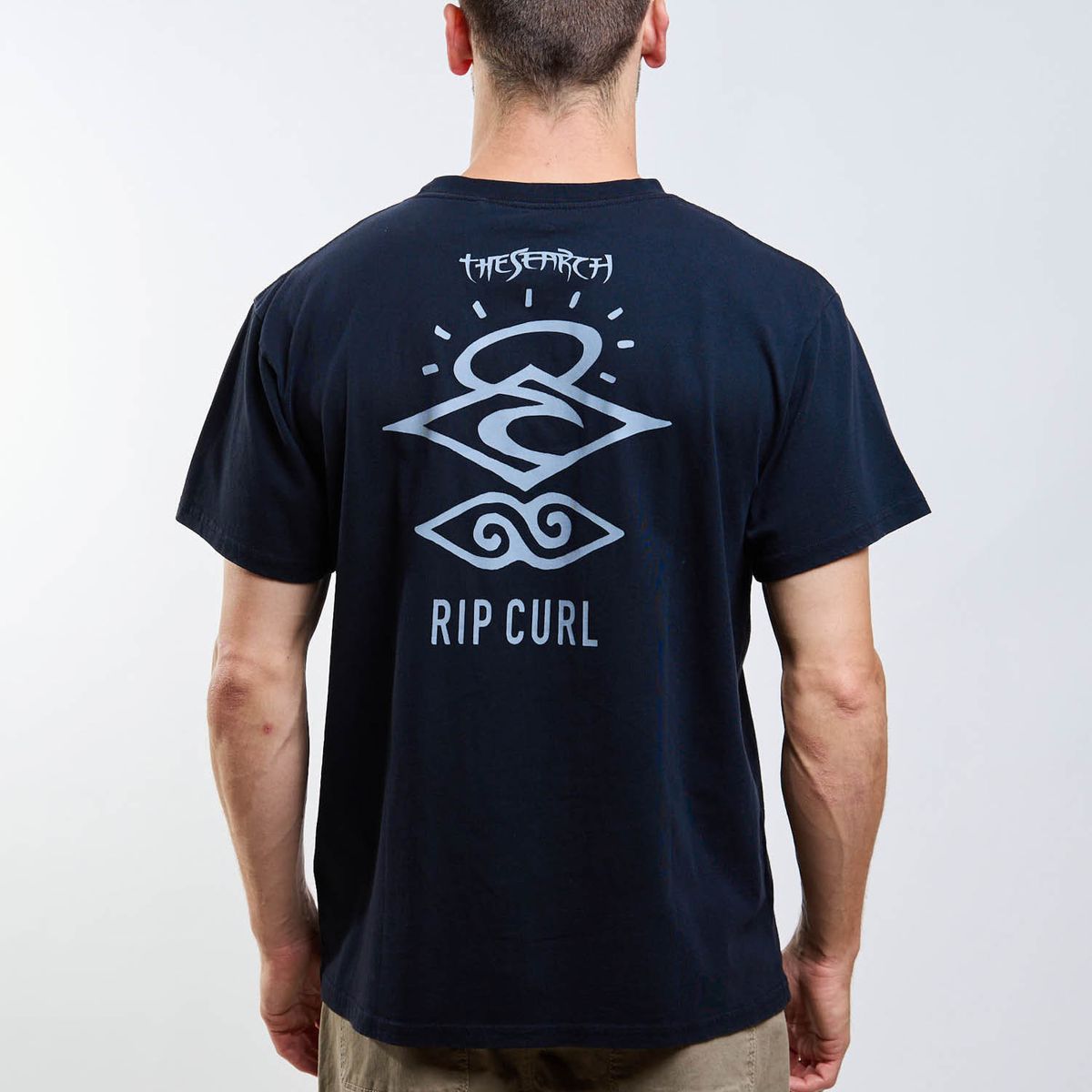 RIP CURL - Polera MC Shore Negro Hombre Rip Curl