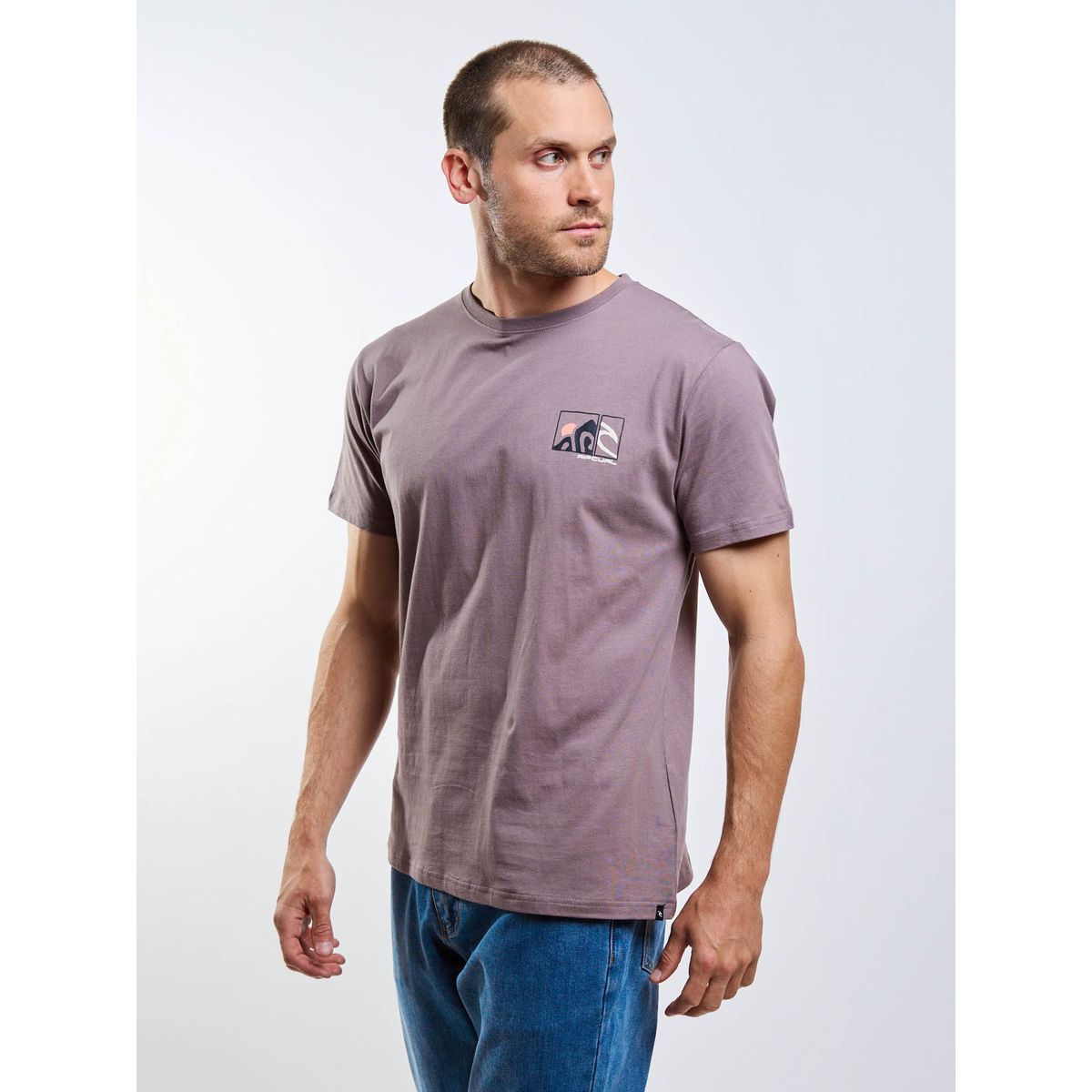 RIP CURL - Polera MC Explorer Café Hombre Rip Curl