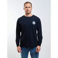 RIP CURL - Polera ML Storm Negro Hombre