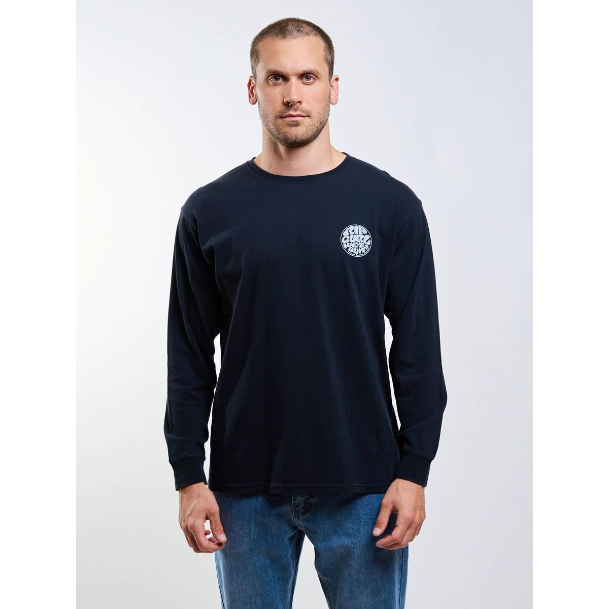 RIP CURL - Polera ML Storm Negro Hombre Rip Curl