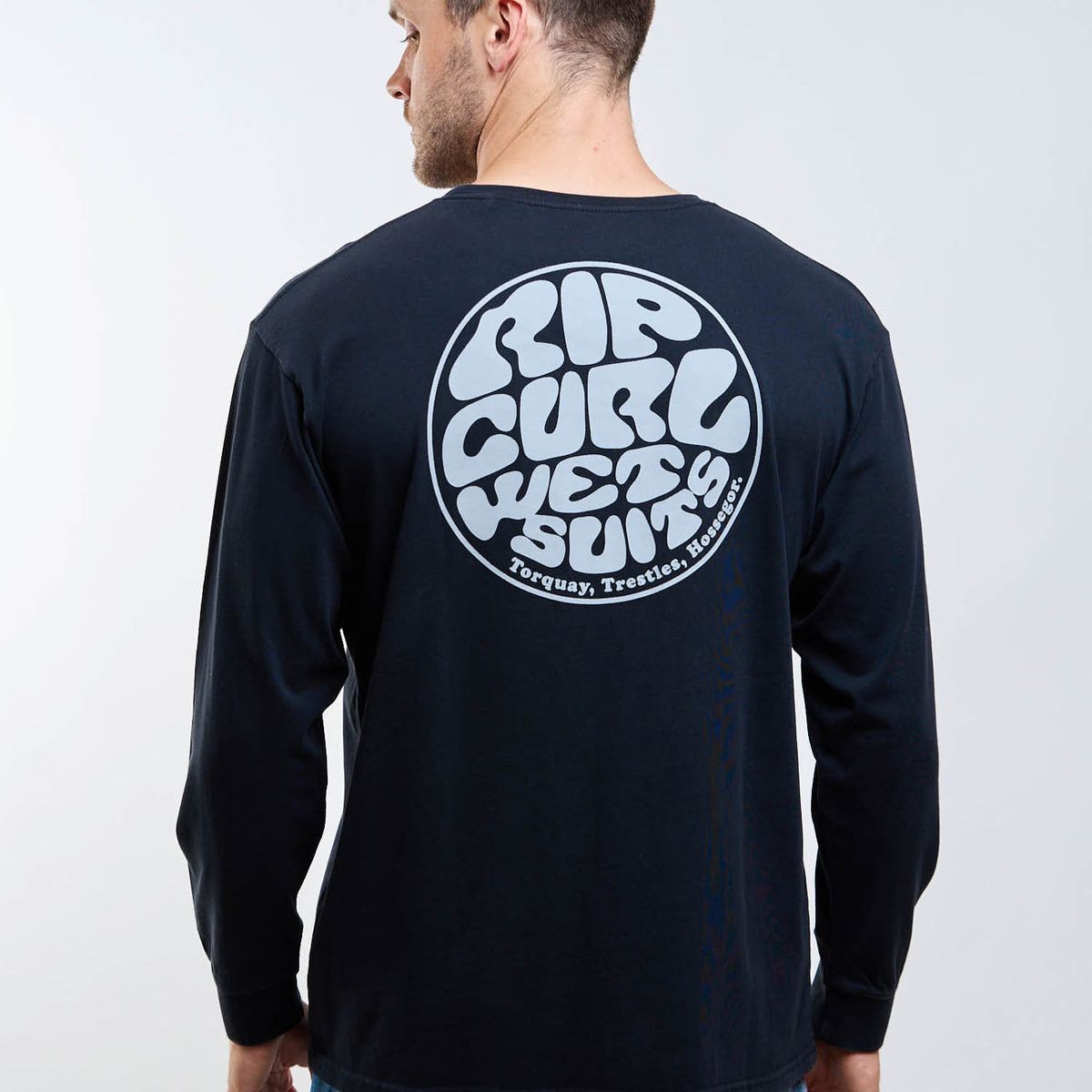 RIP CURL - Polera ML Storm Negro Hombre Rip Curl