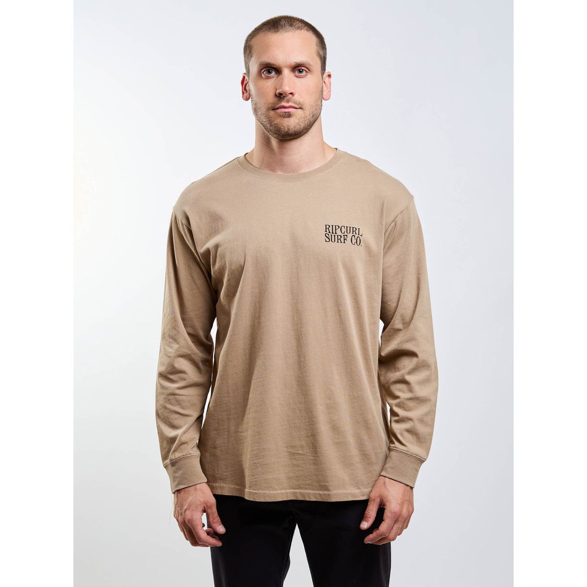 RIP CURL - Polera ML Wildsea Café Hombre Rip Curl