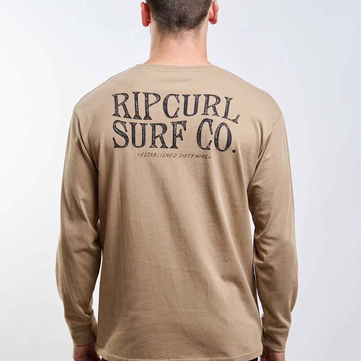 RIP CURL - Polera ML Wildsea Café Hombre Rip Curl
