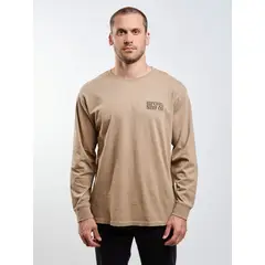 RIP CURL - Polera ML Wildsea Café Hombre