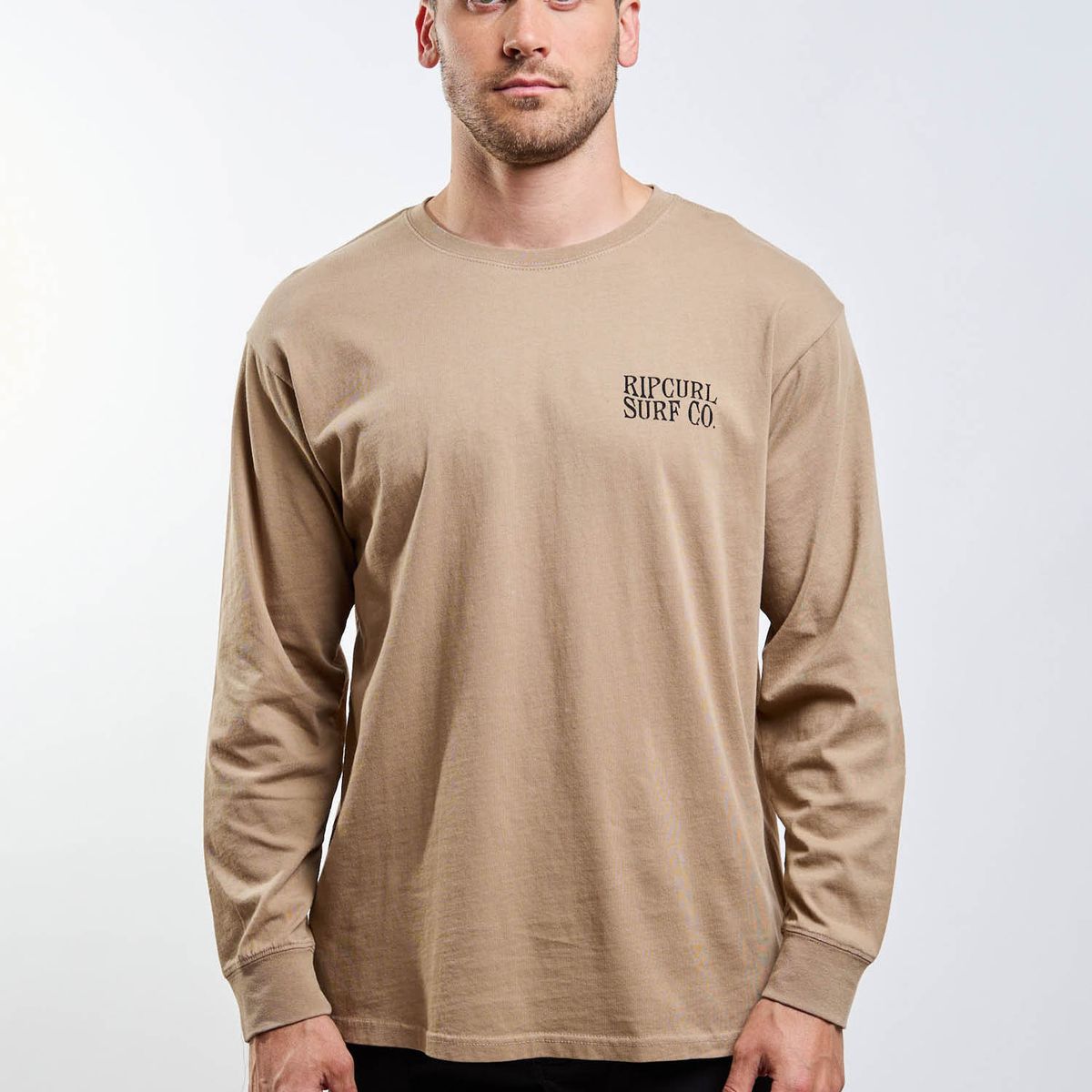 RIP CURL - Polera ML Wildsea Café Hombre Rip Curl