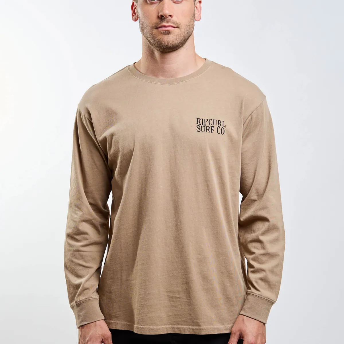 RIP CURL - Polera ML Wildsea Café Hombre Rip Curl