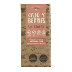 SABORES SIN CULPA - Chocolate Blanco con Cajú y Berries 40 g