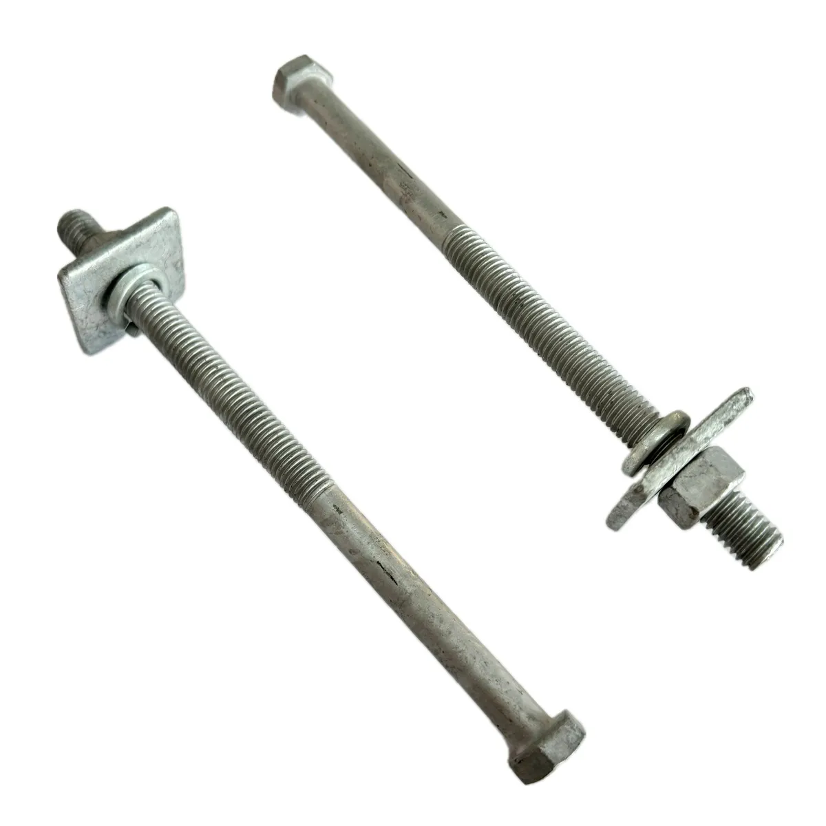 GENERICO - Perno Acero Galvanizado Poste 5/8 X 8 Con Tuerca Y Golillas