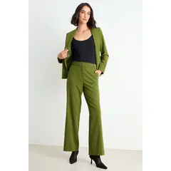 ASH - Pantalon Liso Mujer Verde