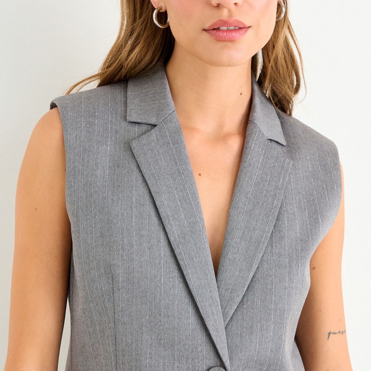IO - Blazer Fantasia Mujer Gris Io