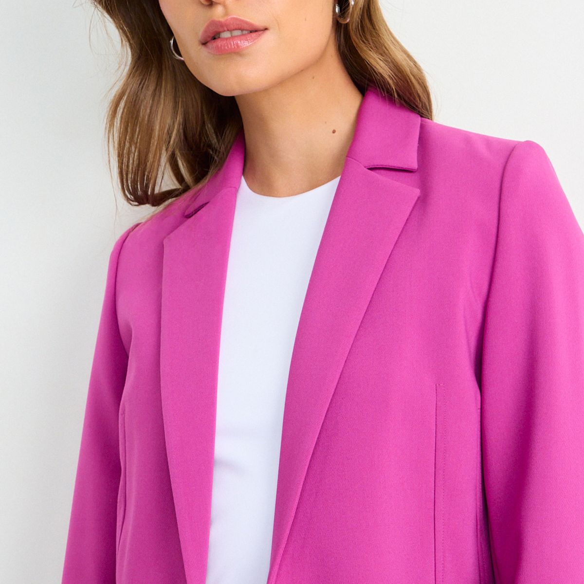 IO - Blazer Liso Mujer Magenta Io