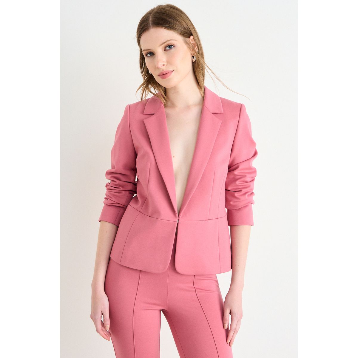 ASH - Blazer Liso De Tope Mujer Rosado Ash