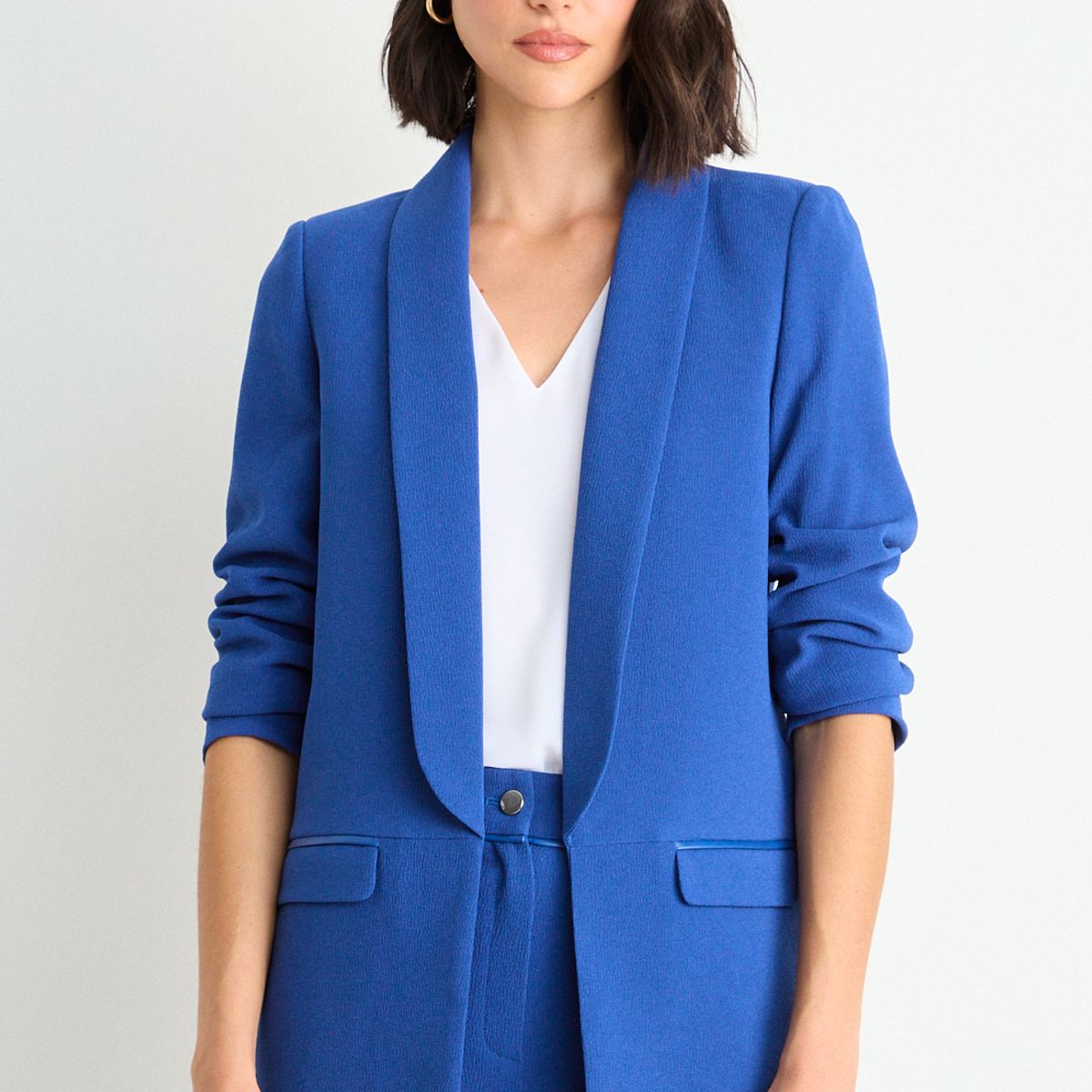 ASH - Blazer Liso Mujer Azul Ash