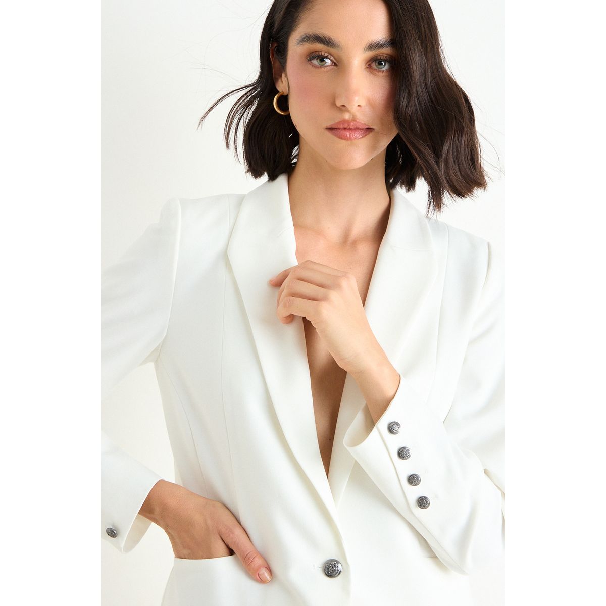 ASH - Blazer Liso Mujer Crudo Ash