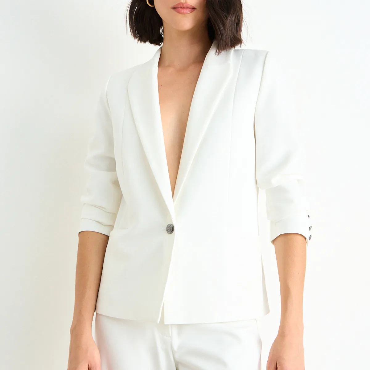 ASH - Blazer Liso Mujer Crudo Ash
