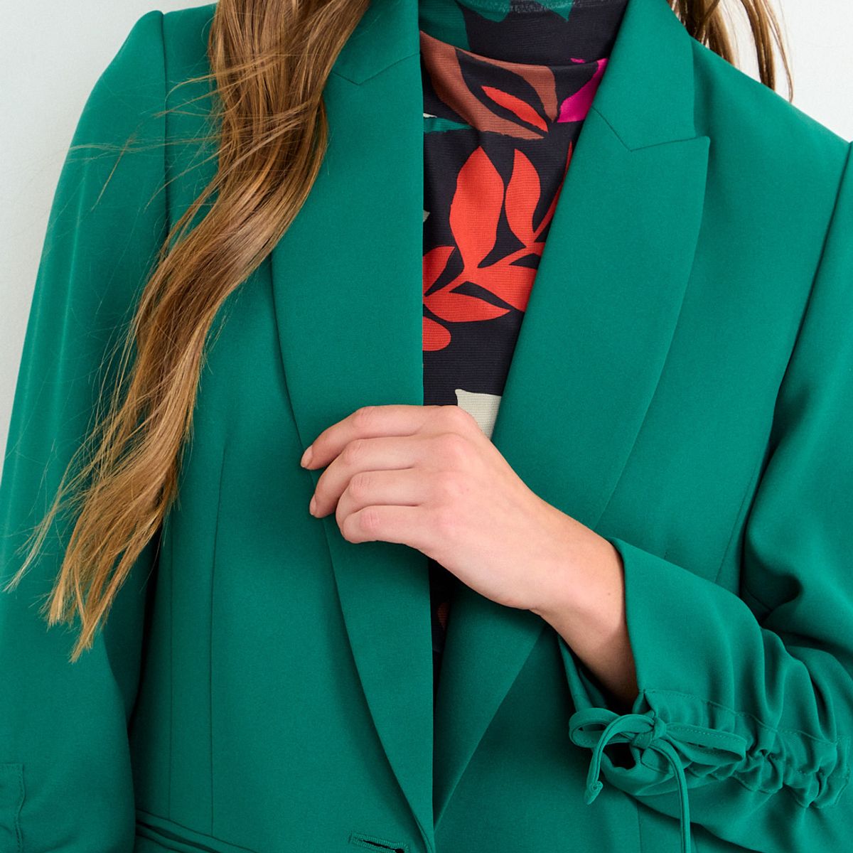 IO - Blazer Liso Mujer Verde Esmeralda Io