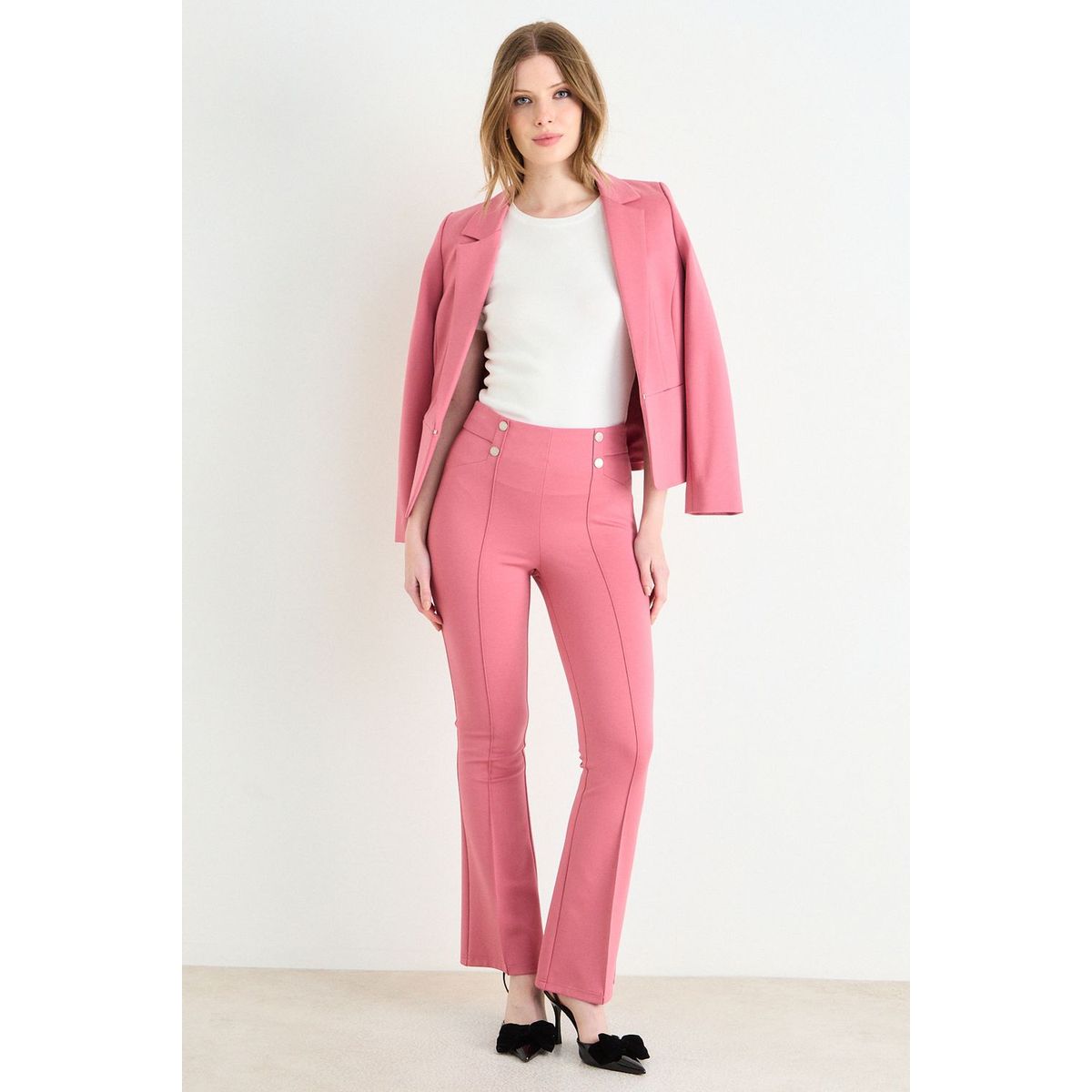 ASH - Calza Pretina Ancha Mujer Rosado Ash