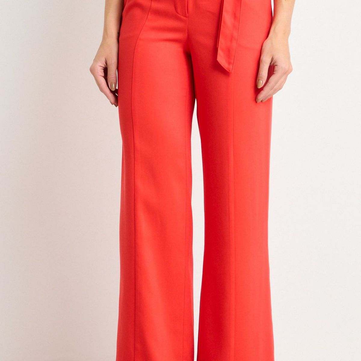 ASH - Pantalon Liso Mujer Rojo Ash