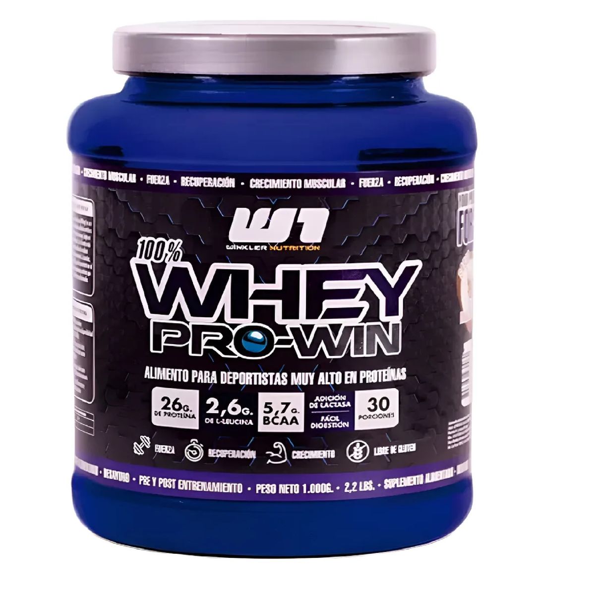 WINKLER NUTRITION - Proteina Whey Prowin 1 Kg Winkler Maximo Desarrollo Muscular Cookies and Cream