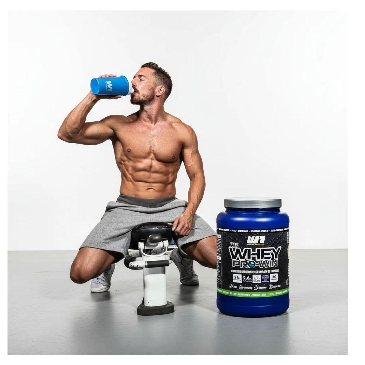 WINKLER NUTRITION - Proteina Whey Prowin 1 Kg Winkler Maximo Desarrollo Muscular Cookies and Cream