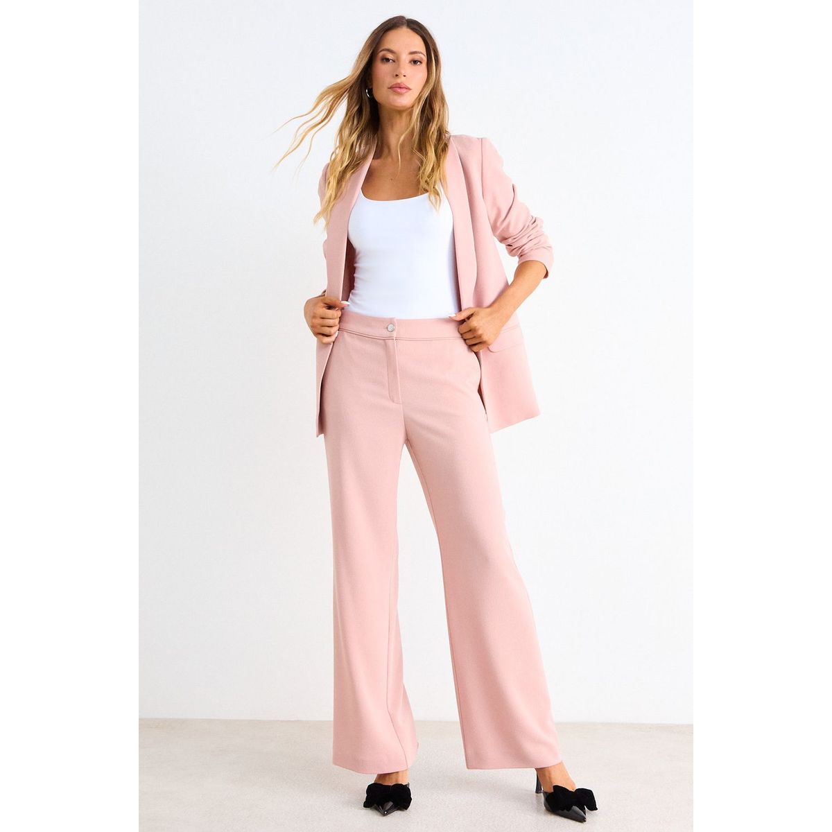 ASH - Pantalon Liso Mujer Rosa Ash
