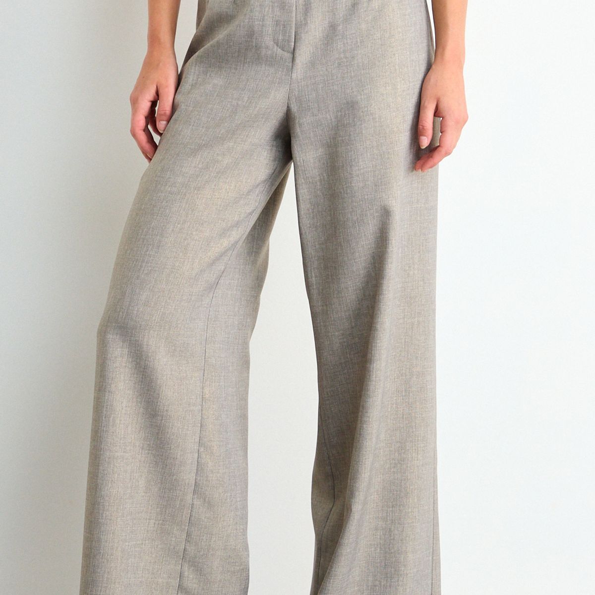 IO - Pantalon Liso Mujer Gris Io