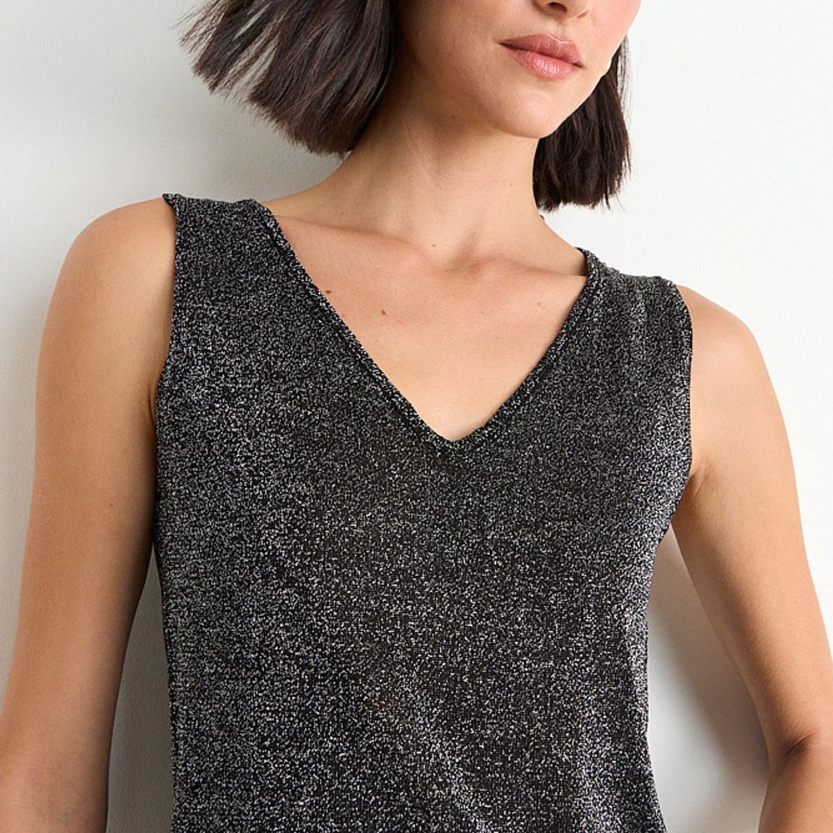 ASH - Polera Tejida Mujer Negro Ash