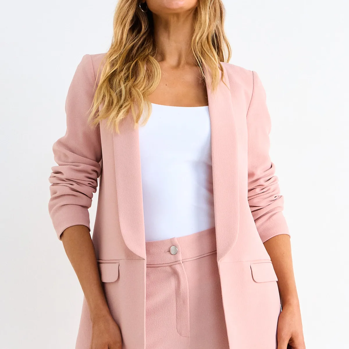 ASH - Blazer Liso Mujer Rosa Ash