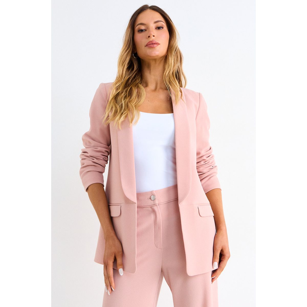 ASH - Blazer Liso Mujer Rosa Ash