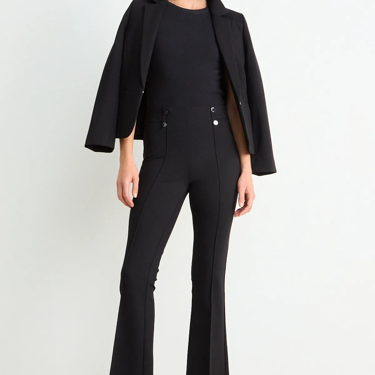 ASH - Calza Pretina Ancha Mujer Negro Ash