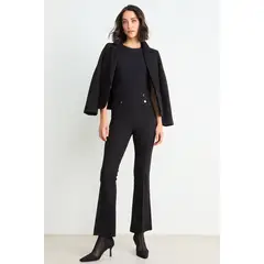 ASH - Calza Pretina Ancha Mujer Negro