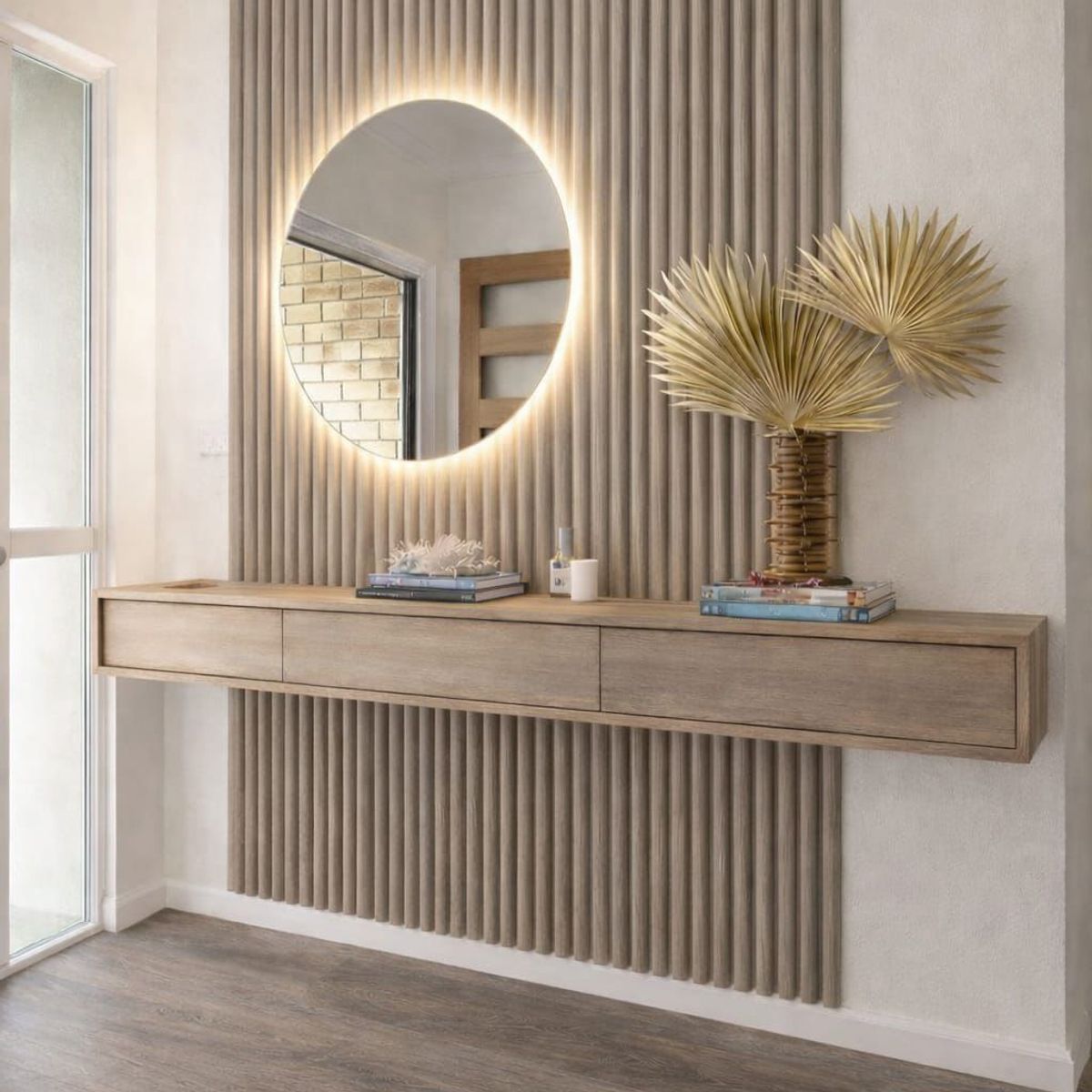 BYB - WALL PANEL CURVO PVC 10 PZS 3D 16x250 cm GRIS