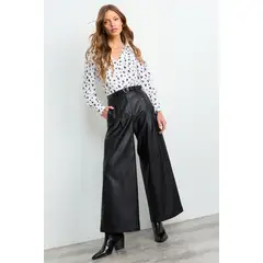 IO - Pantalon Liso Mujer Negro