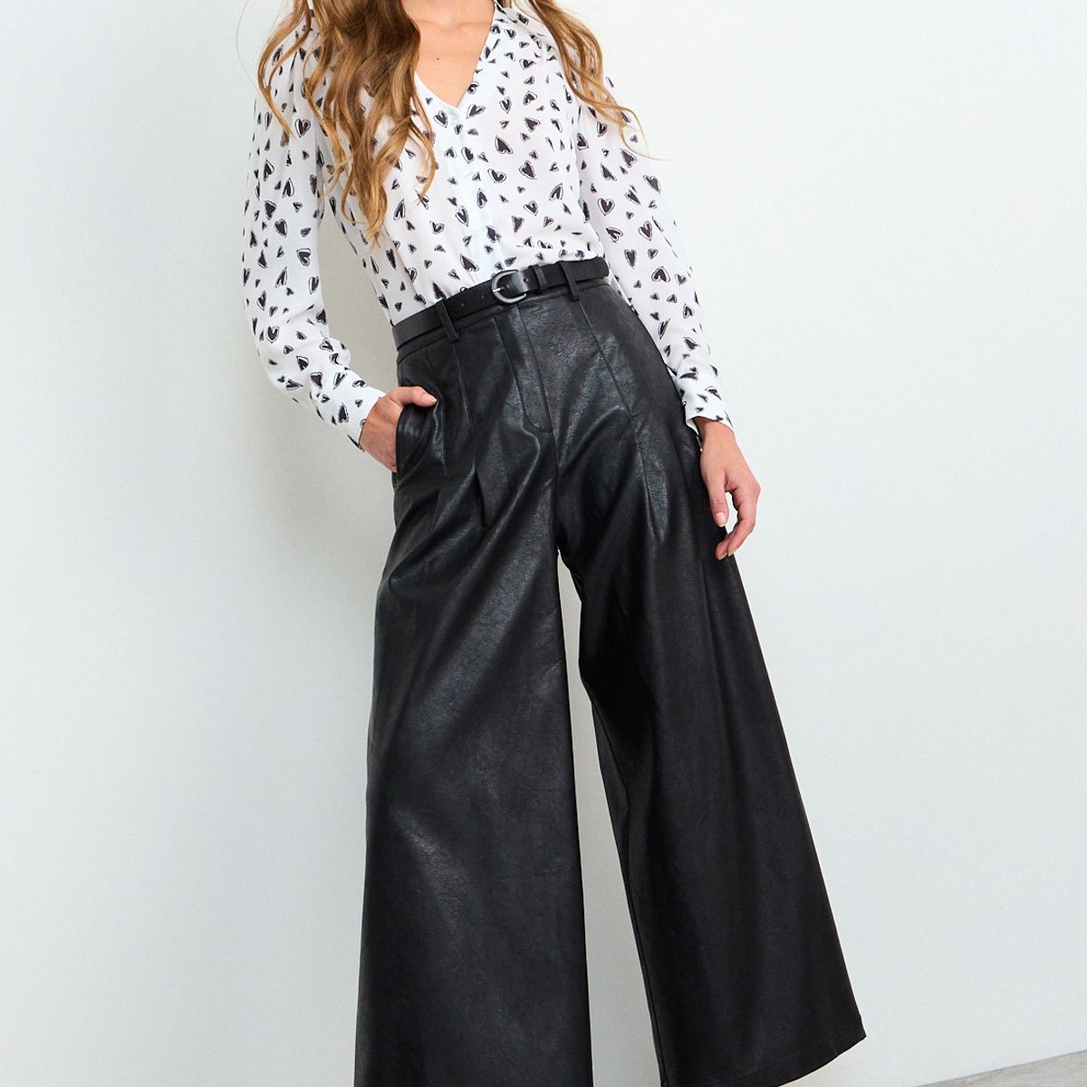 IO - Pantalon Liso Mujer Negro Io