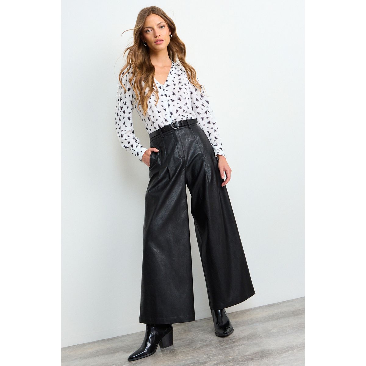 IO - Pantalon Liso Mujer Negro Io