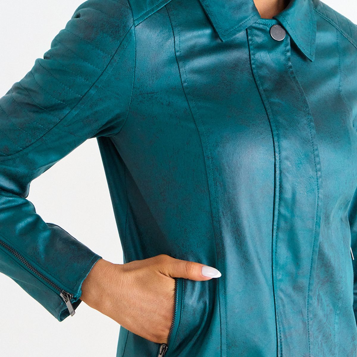 ASH - Chaqueta De Suede Mujer Turquesa Ash