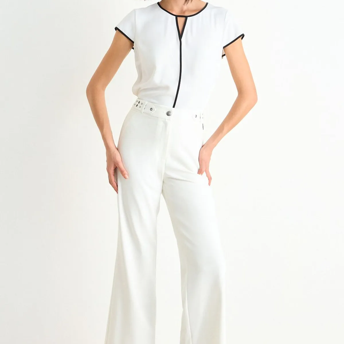 ASH - Pantalon Liso Mujer Crudo Ash
