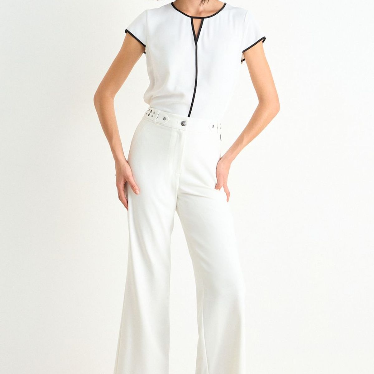 ASH - Pantalon Liso Mujer Crudo Ash