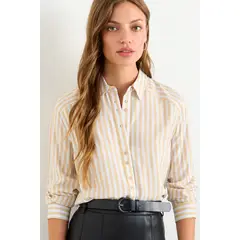 IO - Blusa Fantasia Mujer Beige