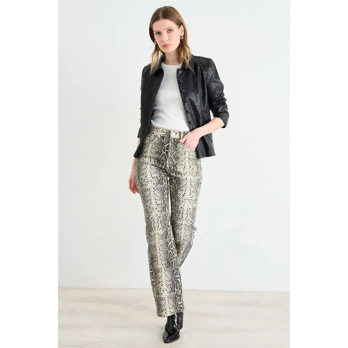 ASH - Flare Jeans Mujer Beige Ash