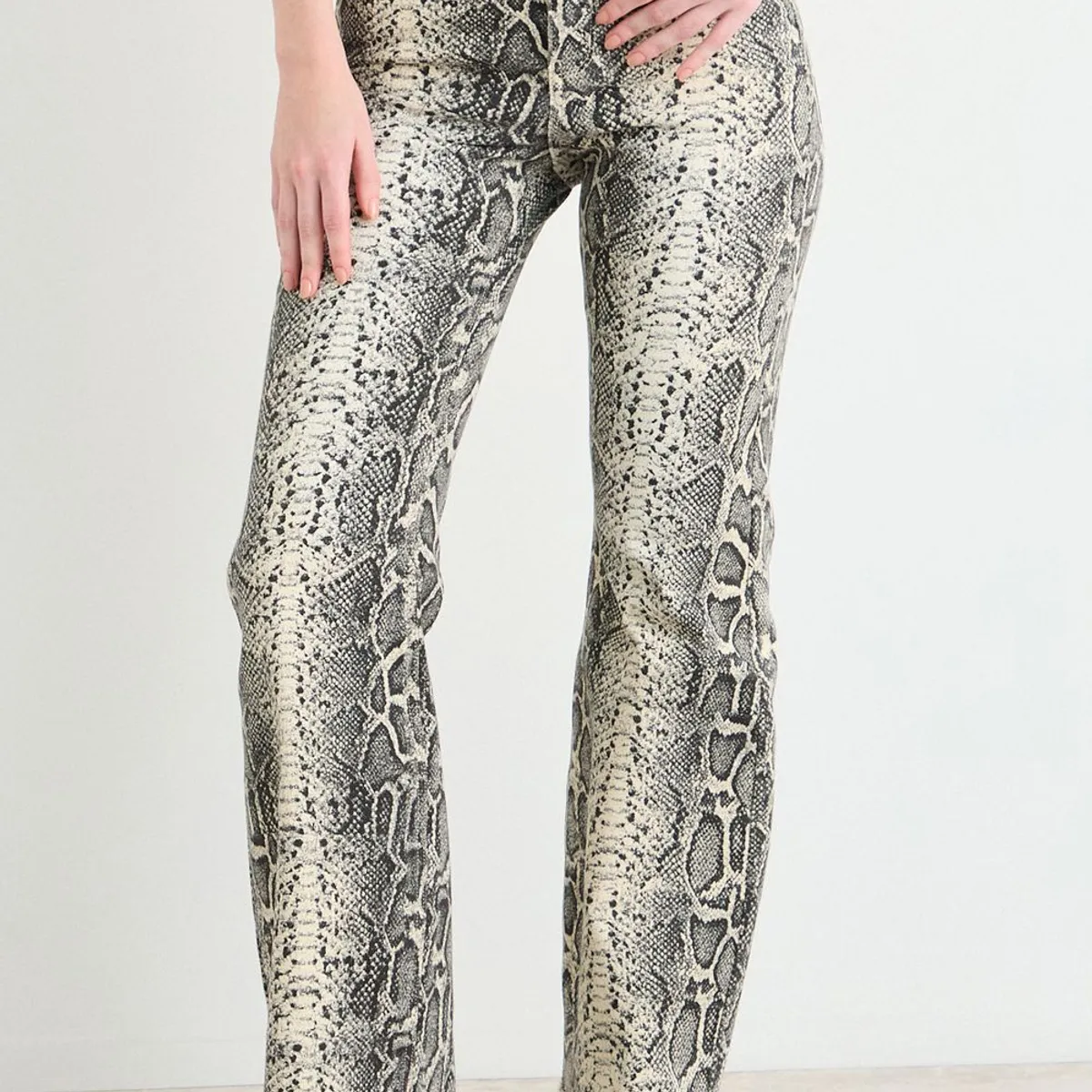 ASH - Flare Jeans Mujer Beige Ash