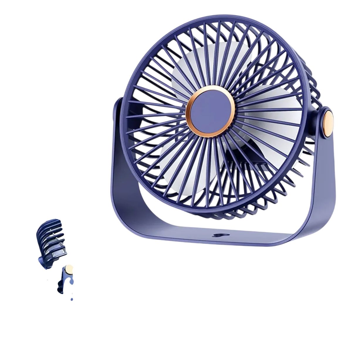 GENERICO - Ventilador Escritorio Usb Mini  Ajustable Silencioso