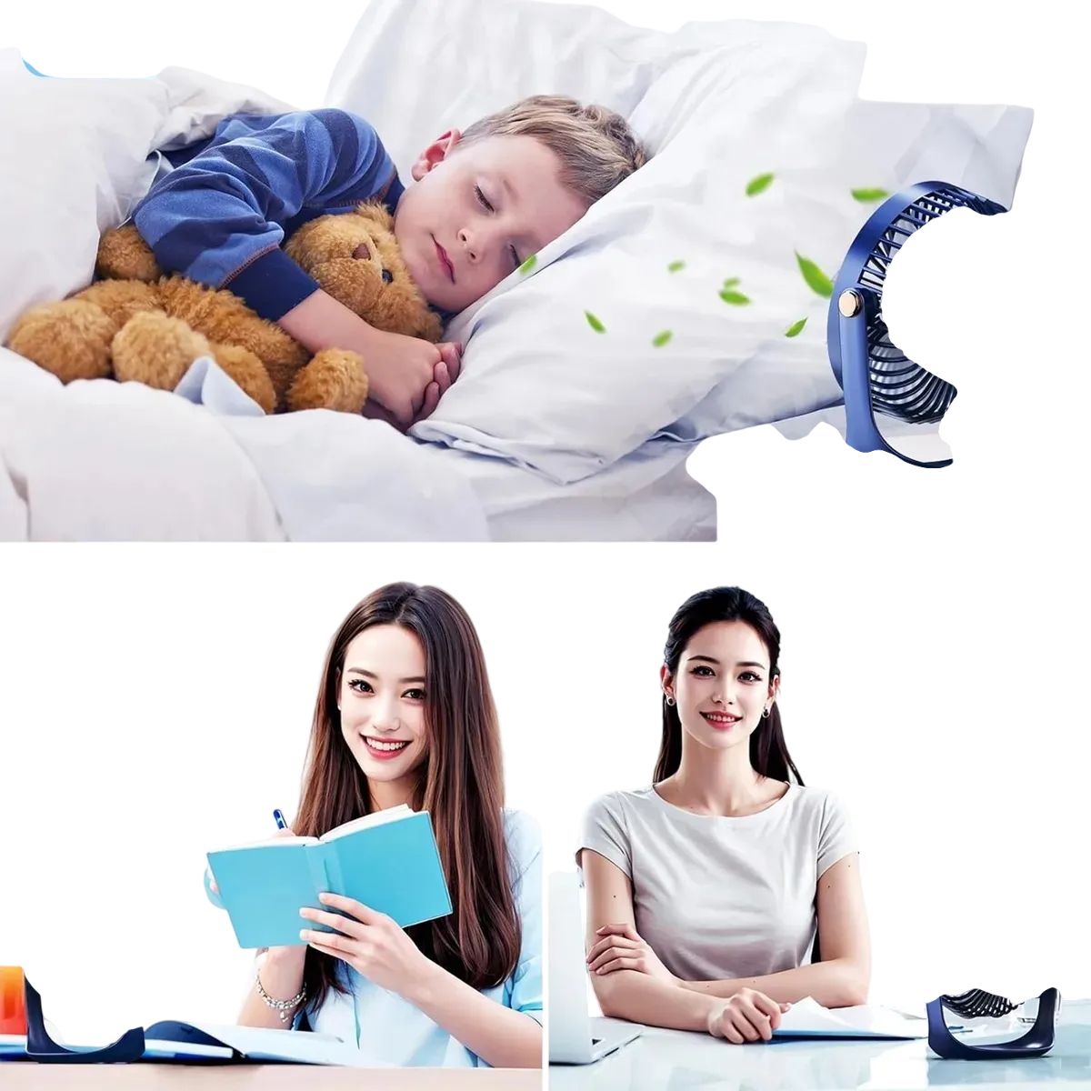 GENERICO - Ventilador Escritorio Usb Mini  Ajustable Silencioso