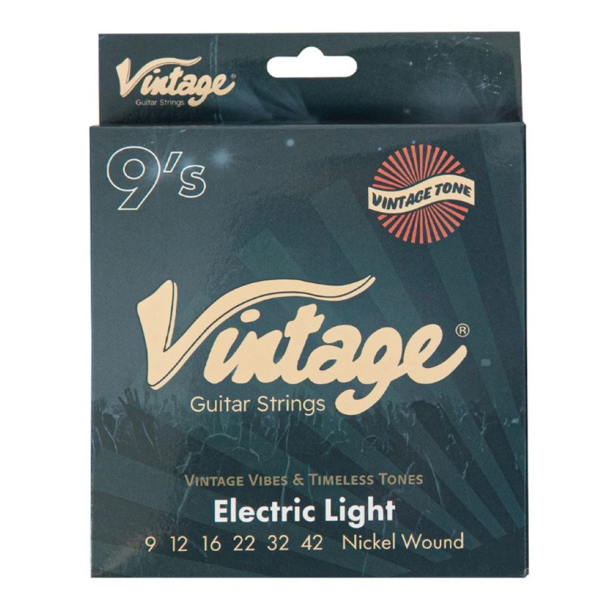 VINTAGE - Set De 6 Cuerdas Para Guitarra Electrica Vintage VES-0942