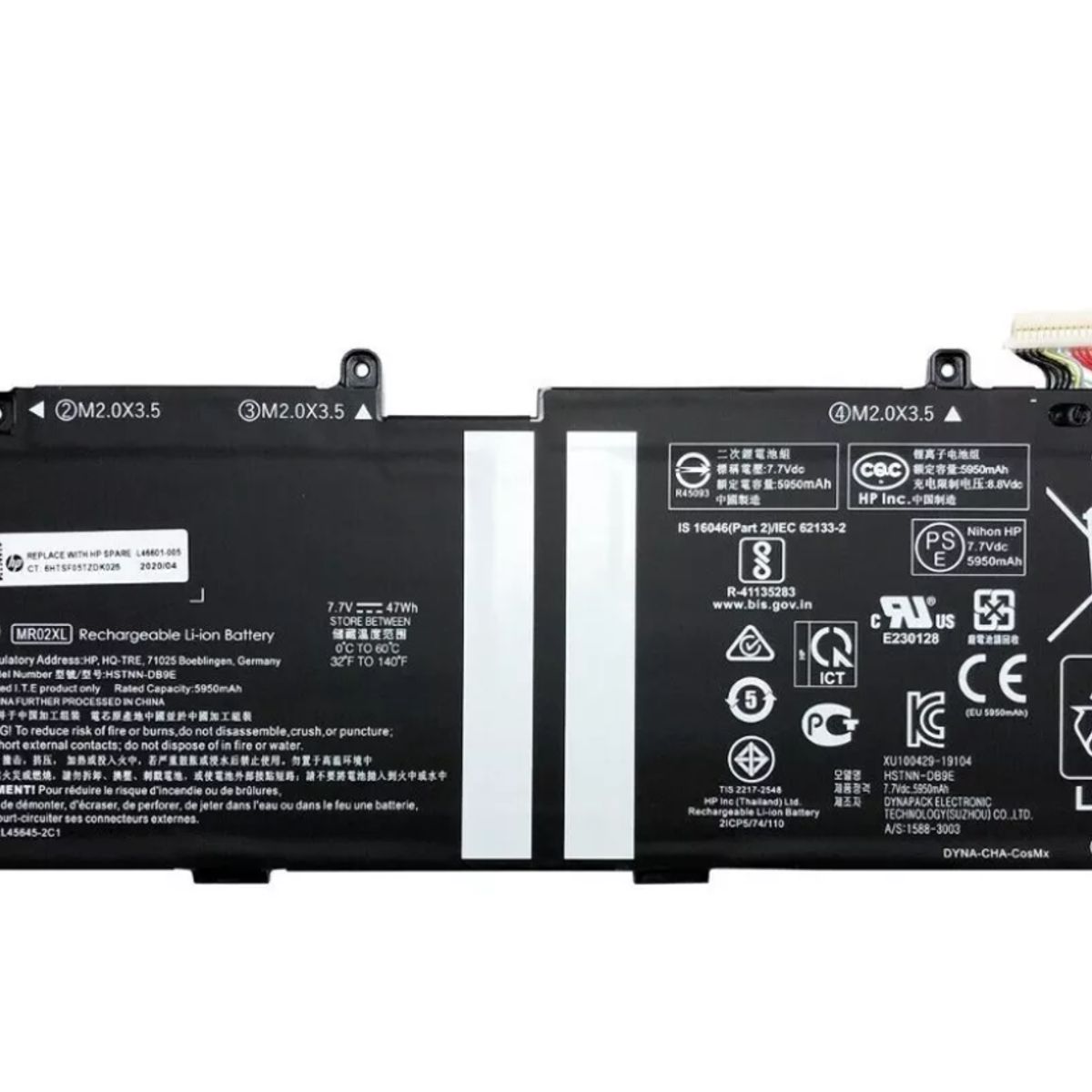 HP - Bateria 2C 47Wh 6.15Ah Lithium-ion MR02XL