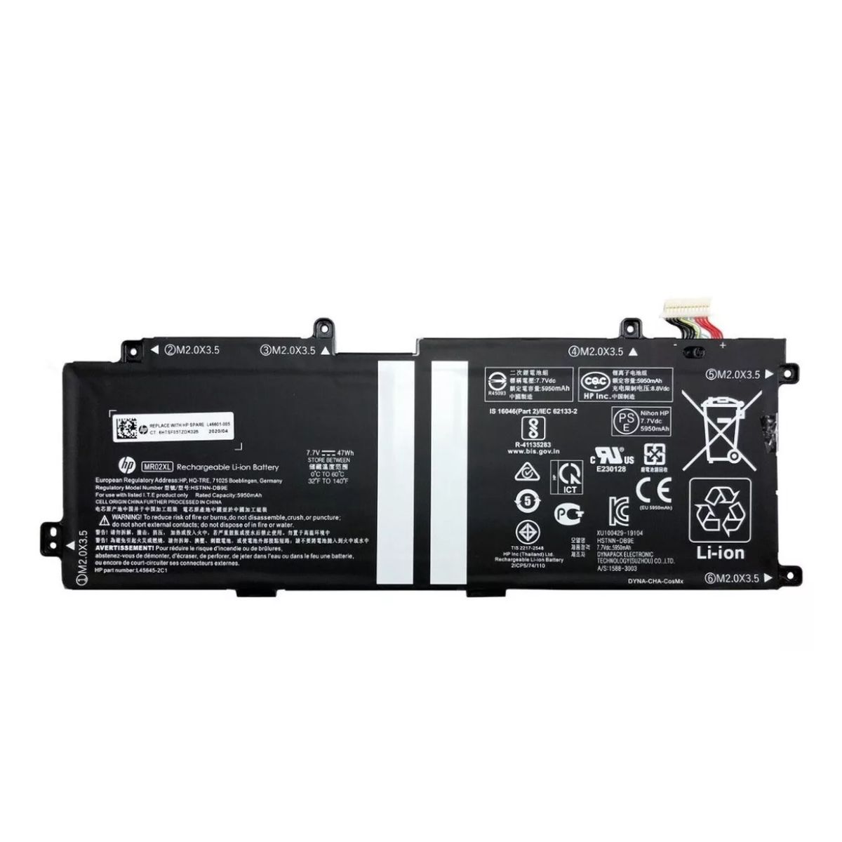 HP - Bateria 2C 47Wh 6.15Ah Lithium-ion MR02XL