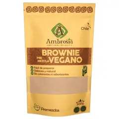 AMBROSIA - Pre-Mezcla Brownie vegano 500 g