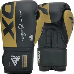 RDX - Guante de Boxeo F4 Dorado 14oz
