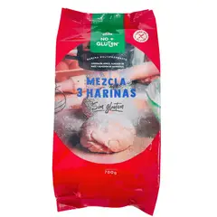 NUTRISA - No + Gluten Mezcla 3 Harinas 700 g